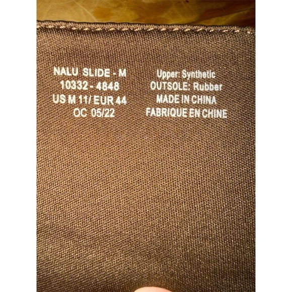 OluKai Nalu Slide Men\'s Sandals Brown Slip On Cushioned Footbed Size 11 Java main image 5